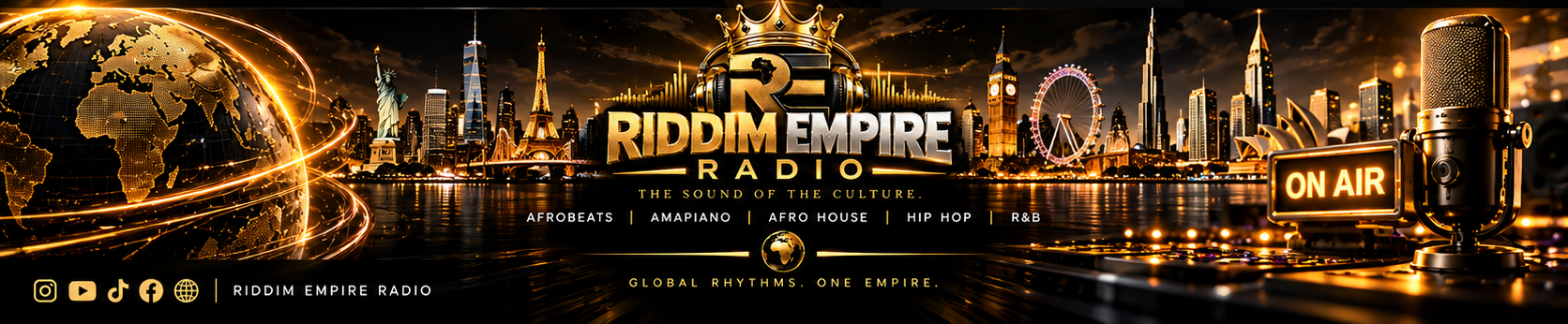 Riddim Empire Radio global skyline banner